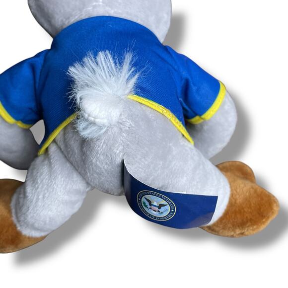 US Navy Mascot Plush Bill Billy Goat Navy Shirt Stuffed Animal Semper Fortis 7” - Picture 8 of 13